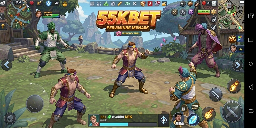 Tampilan gameplay menakjubkan dalam 55KBET yang mengasyikkan.