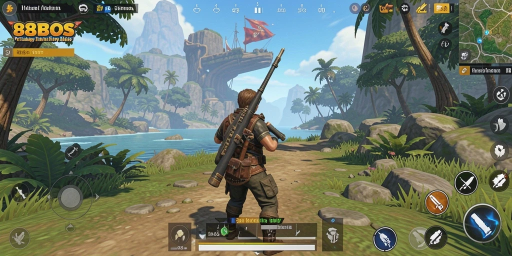 Gambaran gameplay di dunia terbuka 88BOS yang menakjubkan.