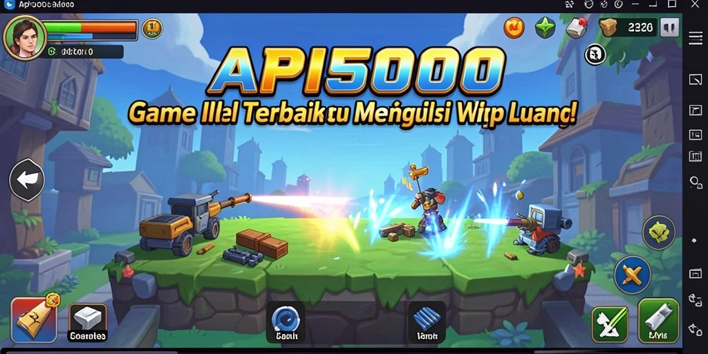Tampilan gameplay dari API5000 yang mengasyikkan dan penuh warna.