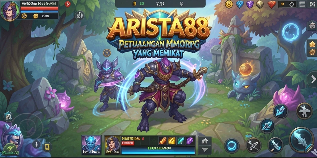 Gameplay MMORPG yang seru dan penuh petualangan.