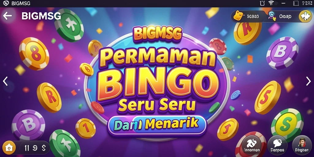 Screenshot gameplay BIGMSG menunjukkan keseruan bermain Bingo.