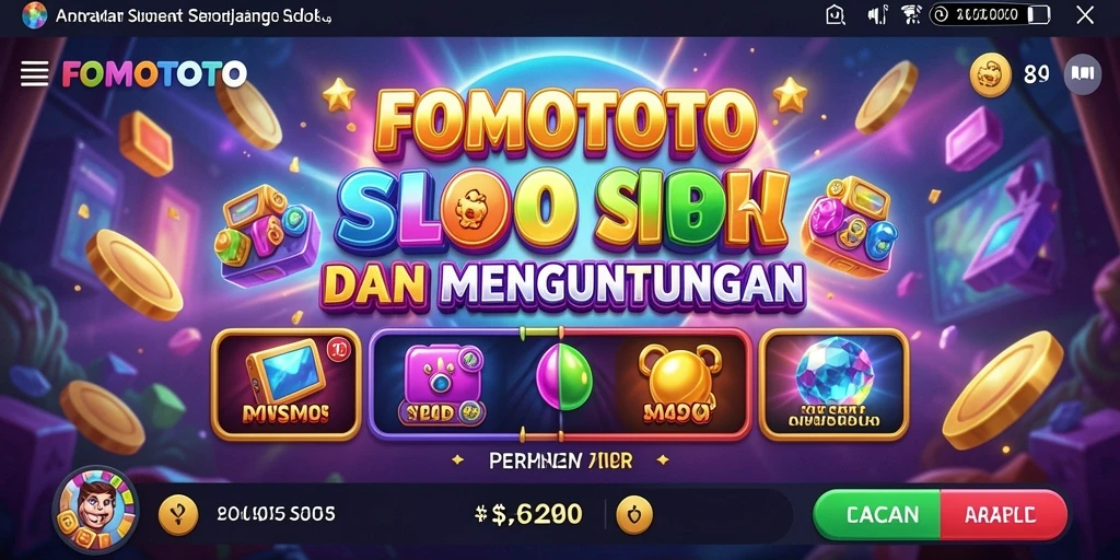Tampilan gameplay FOMOTOTO yang mengasyikkan dan penuh warna.