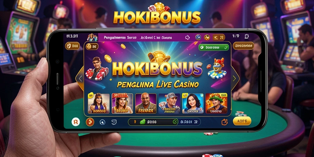 Tampilan menarik dalam permainan Live Casino HOKIBONUS.