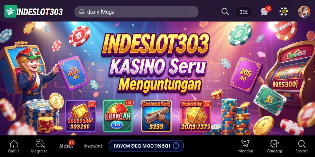 Tampilan menarik dari gameplay INDESLOT303 yang mendebarkan.