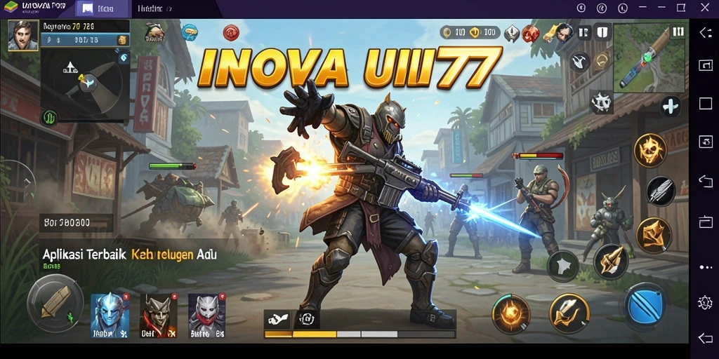 Screenshot utama INOVA77 menampilkan antarmuka yang bersih dan fungsional.
