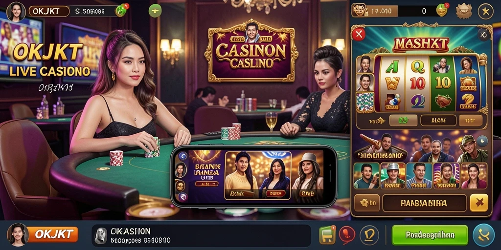 Tampilan gameplay Live Casino yang menegangkan dan interaktif.