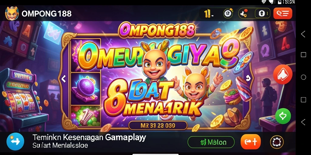 Tampilan gameplay OMPONG188 yang menarik dan penuh warna.