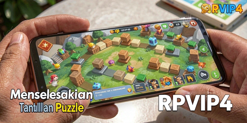 Tampilan gameplay RPVIP4 yang menantang dan kreatif.