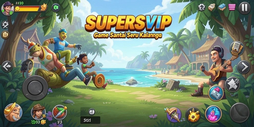 Screenshot gameplay SUPERSVIP menampilkan aksi seru dalam permainan Casual.