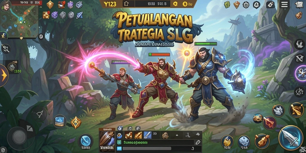 Screenshot gameplay <strong>YY123</strong> menampilkan aksi pertempuran strategis yang mendalam.